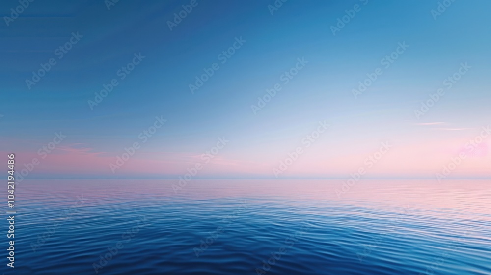 Obraz premium Peaceful Sunset Over the Ocean