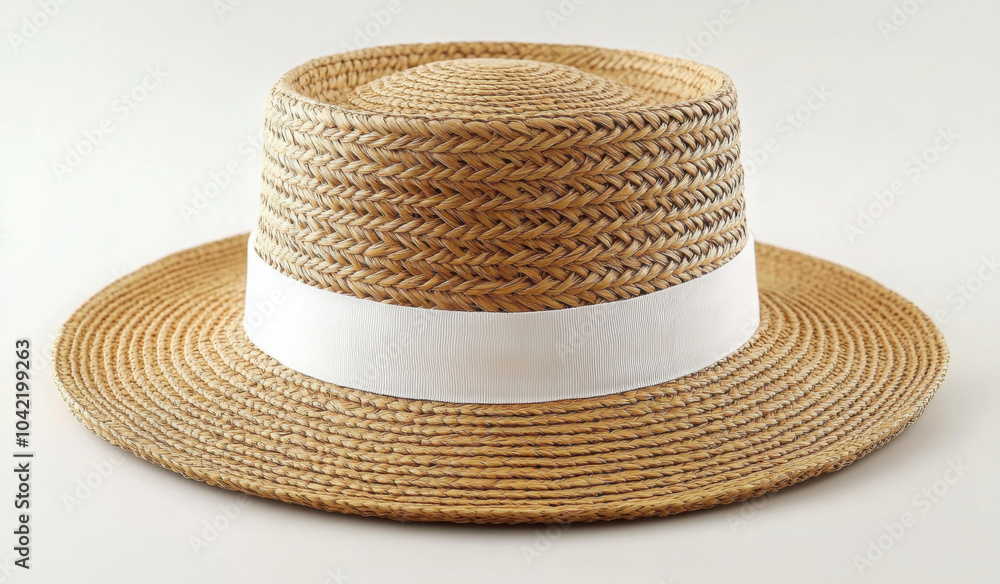 Straw hat isolated on white background, clipping path Straw hat isolated on white background, clipping path