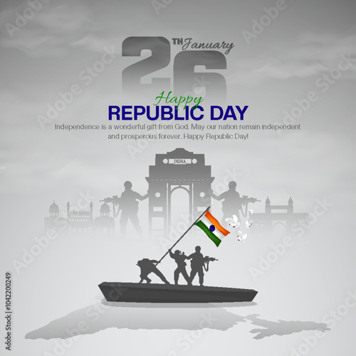 India Republic Day Celebration social media poster design free