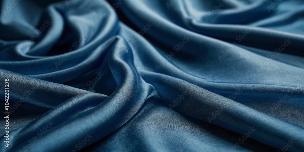 abstract blue cloth background showcases the elegance of luxurious fabric, resembling a flowing liquid wave. This stunning visual serves as a perfect backdrop for advertisements and exhibitions, enhan abstract blue cloth background showcases the elegance of luxurious fabric, resembling a flowing liquid wave. This stunning visual serves as a perfect backdrop for advertisements and exhibitions, enhan