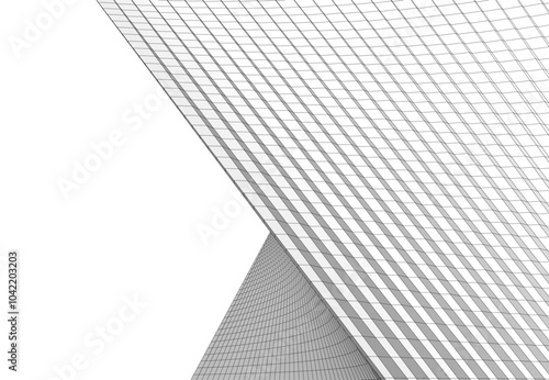 Architecture building 3d background