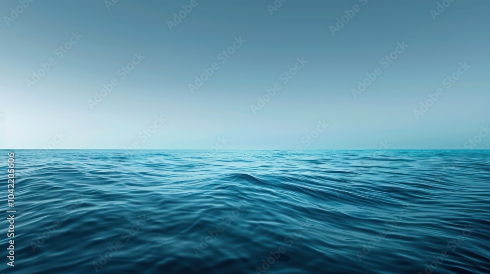 Obraz premium Ocean Surface Calm Blue