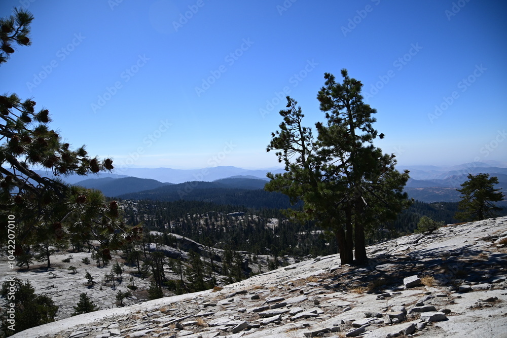 Beautiful view from the top of Bald Mountain, California Beautiful view from the top of Bald Mountain, California