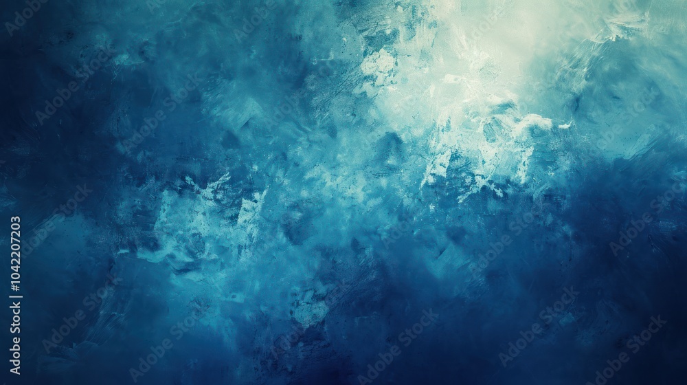 Obraz premium Abstract Blue Painting