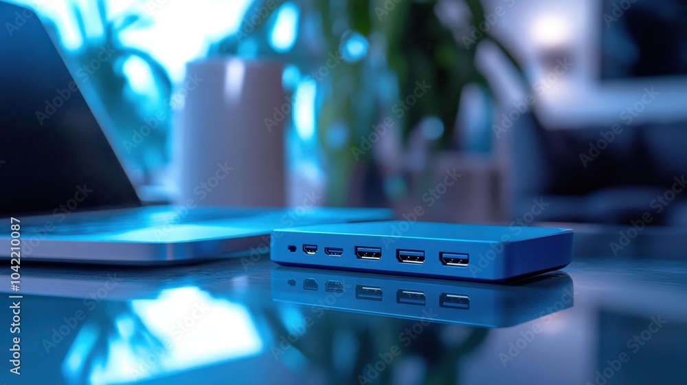 The USB Hub on Table The USB Hub on Table