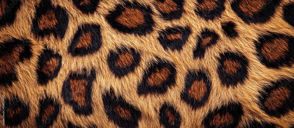 Close-up of leopard fur with black spots and brown fur. Close-up of leopard fur with black spots and brown fur.
