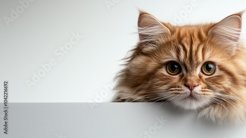 Closeup Portrait of a Cute Ginger Cat