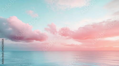 Minimalist pink sky