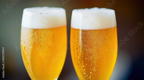 Two Glasses of Refreshing Beer