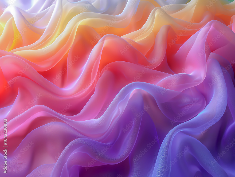 Obraz premium カラフルな繊維のアブストラクトイメージ