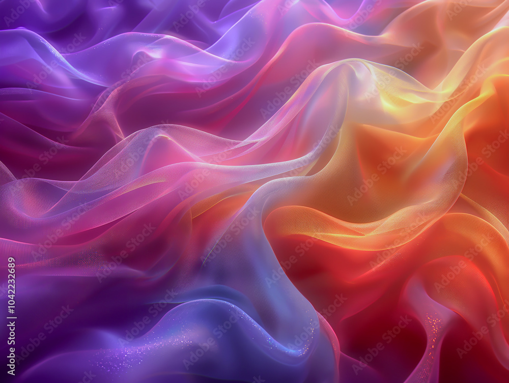 Obraz premium カラフルな繊維のアブストラクトイメージ