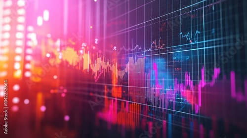 successful stock market graph showing upward trends and profits