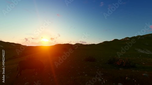 Wallpaper Mural Sunset Landscape Torontodigital.ca
