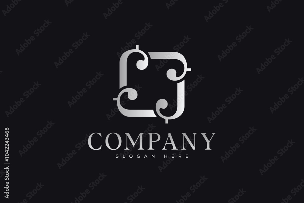 Simple Business J Letter Group Logo concept Simple Business J Letter Group Logo concept