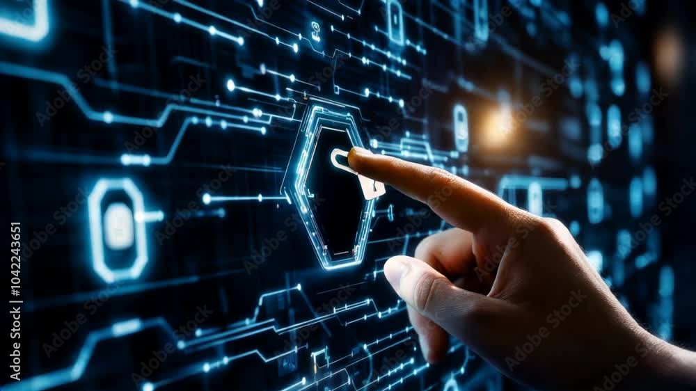 Futuristic digital interface showcasing advanced network security protocols
Futuristic digital interface showcasing advanced network security protocols