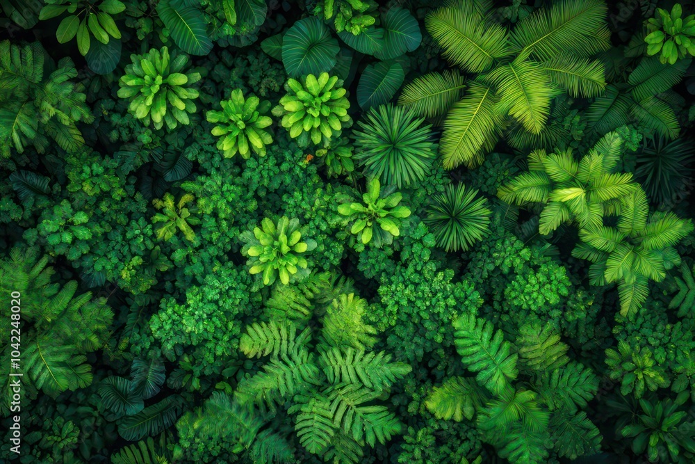 thick jungle canopy, aerial topdown view thick jungle canopy, aerial topdown view