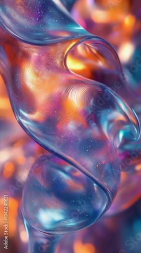 Vibrant abstract of water droplets and reflections from dynamic movement