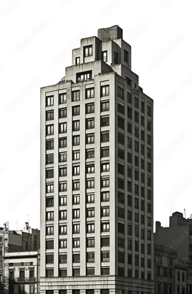 Naklejka premium PNG Vintage building architecture urban city.