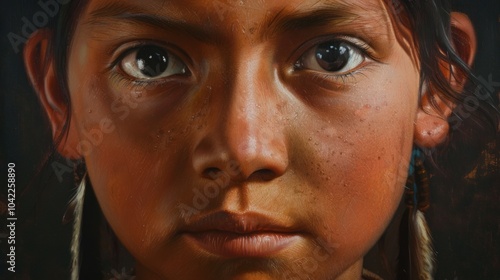 Close-up Portrait of a Young Girl