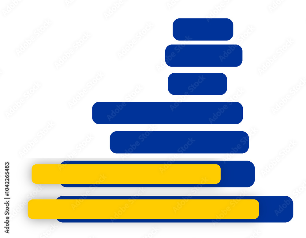 map of the European Union as EU as Europe, slightly simplified rounded shape of the european map, blue and yellow creative abstract, isolated as icon symbol background map of the European Union as EU as Europe, slightly simplified rounded shape of the european map, blue and yellow creative abstract, isolated as icon symbol background