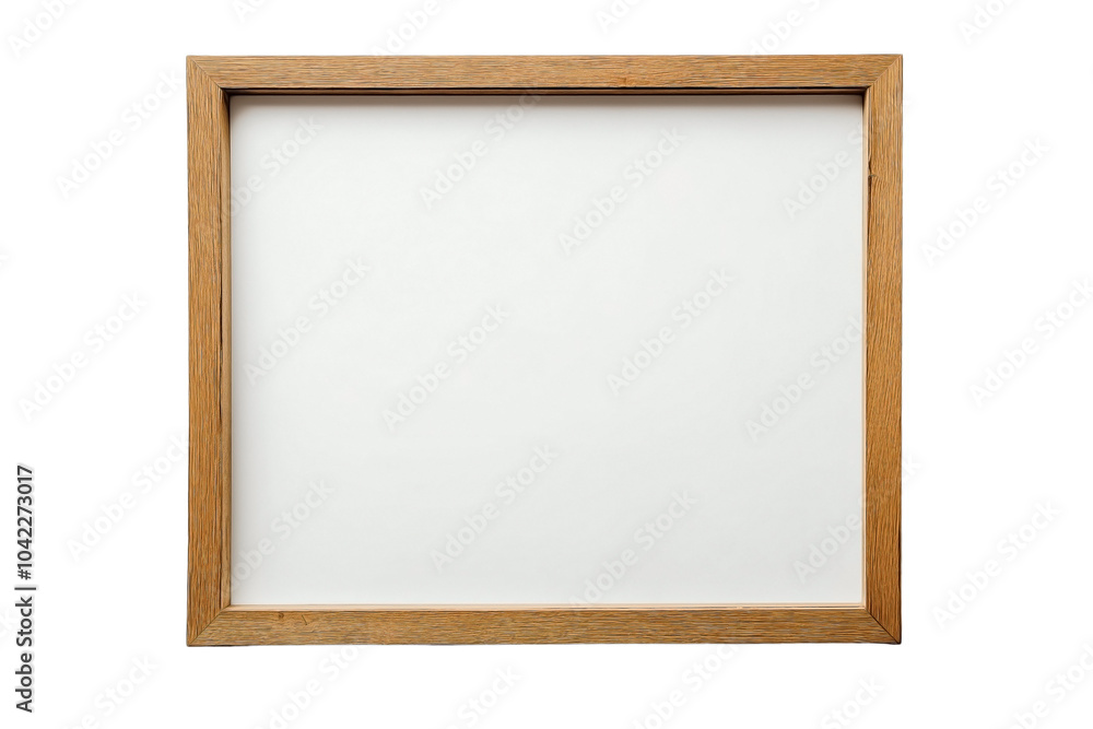 Thin wooden Large frame mock up isolated on transparent background Thin wooden Large frame mock up isolated on transparent background