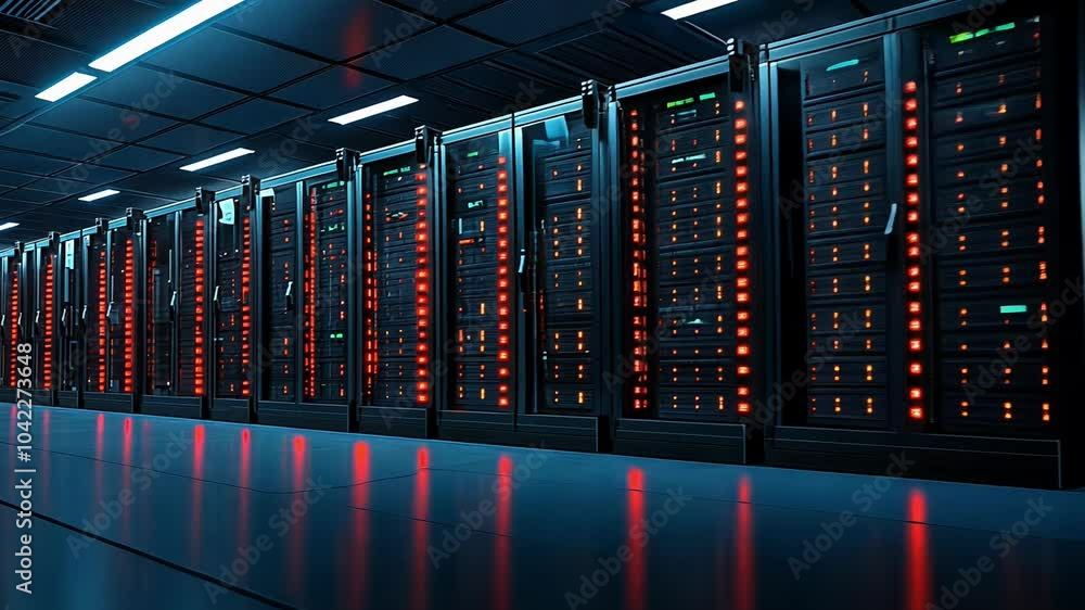 Explore a Modern Data Center With Advanced Technology and Efficient Server Management Night Operations Explore a Modern Data Center With Advanced Technology and Efficient Server Management Night Operations