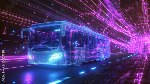 Future transportation solutions digital transformation autonomous, data-driven public transit vehicle Auto pilot