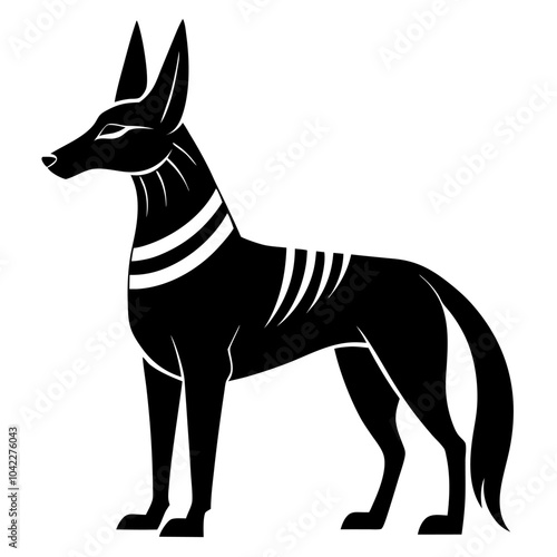 Anubis Silhouette vector illustration