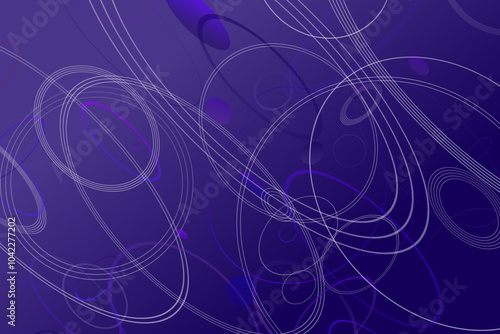 Color geometrical ellipse landing page background - geometric abstract vector graphic with ellipses