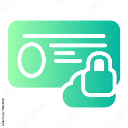 id card gradient icon