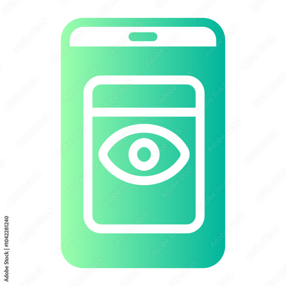 eye scan gradient icon eye scan gradient icon