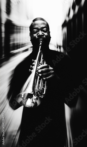A jazz musician passionatel...