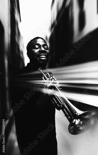 A jazz musician passionatel...