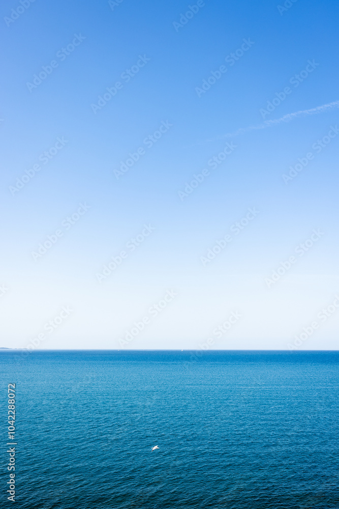 Obraz premium Tranquil Blue Horizon Over Ocean