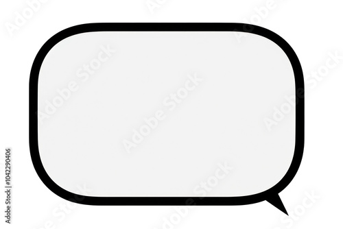 PNG Speech bubble black white text.