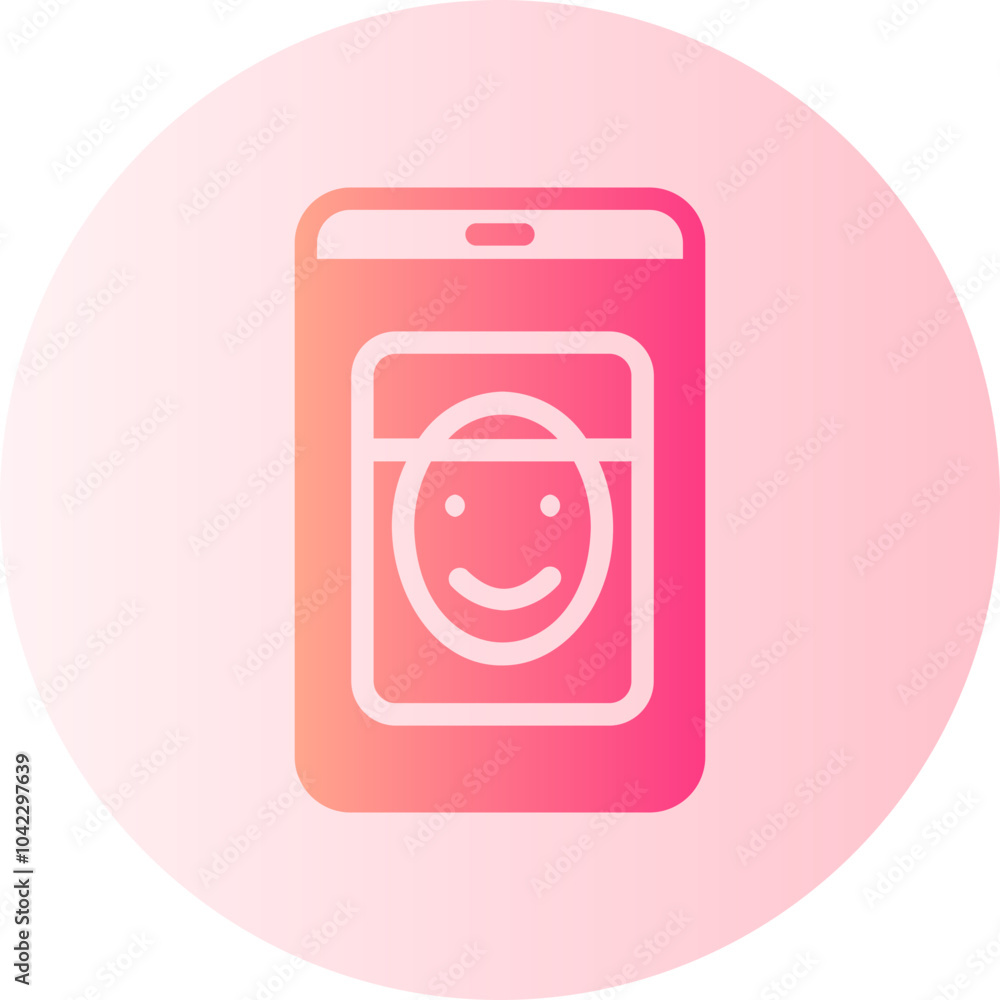 face id gradient icon