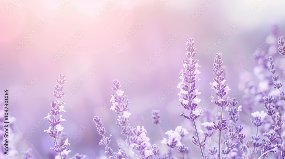 Naklejka premium A pastel gradient background blending soft purple, light green, and peach