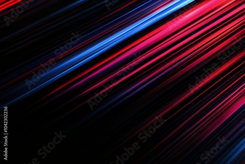 Abstract black background. Featuring a cascade of radiant, multi-colored light ribbons with smooth transitions. Showcasing a modern and fluid design. Ideal for digital art and creative projects