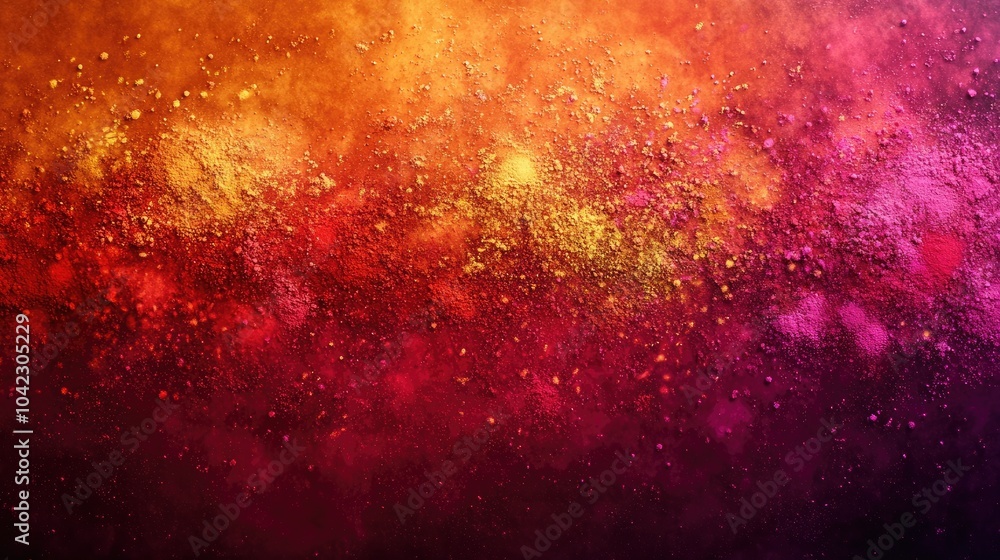 Fototapeta premium An artistic border made of colored powders, reflecting the vibrant essence of Diwali celebrations