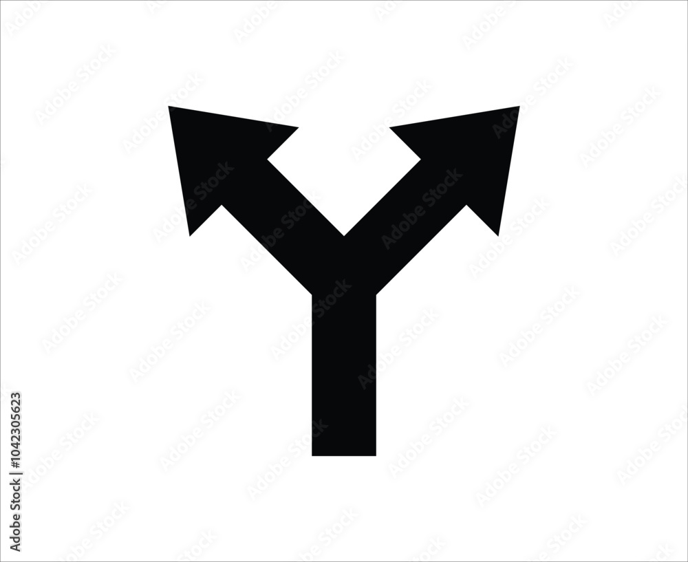 ROAD SPLIT SIGN _ ROAD SIGNS ROAD SPLIT SIGN _ ROAD SIGNS