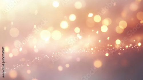 Wallpaper Mural Soft golden and pink light flares with bokeh effects for elegant design Torontodigital.ca