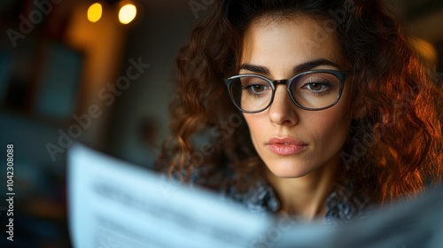 Woman organizing receipts and bills, highlighting the ongoing financial management tasks in everyday life