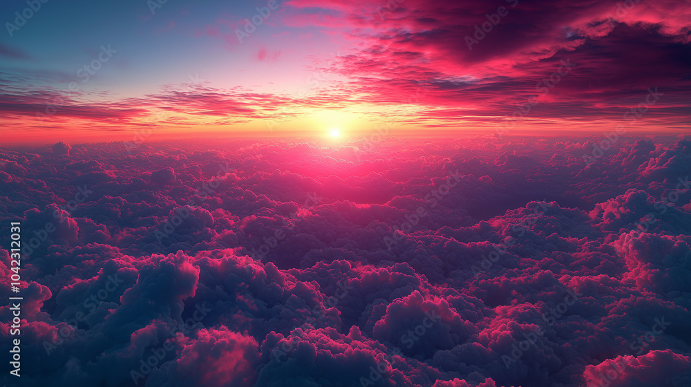 pink sunset over the ocean pink sunset over the ocean