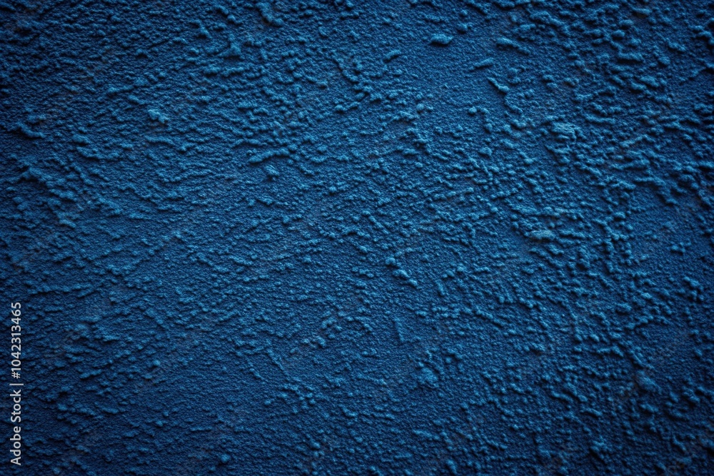 Obraz premium Dark blue textured wall with imperfections and uneven paint, low angle view