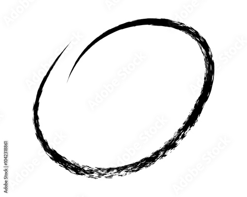 chalked circle frame grunge oval brush. underline and strikethrough stroke charcoal symbol for diagrams. Vector doodle marker drawing. Freehand stripe.