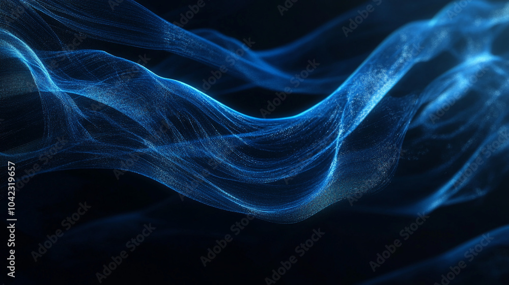 Abstract Blue Flowing Lines Background Design Abstract Blue Flowing Lines Background Design