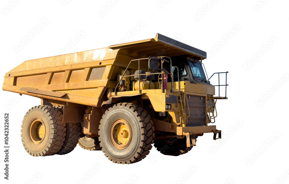 Mining truck isolated on white. Construction equipment, mining machinery. Haul truck isolated on white background. Mining civil works, Earthmoving. Off highway Trucks, Haul dump truck. Mining truck isolated on white. Construction equipment, mining machinery. Haul truck isolated on white background. Mining civil works, Earthmoving. Off highway Trucks, Haul dump truck.