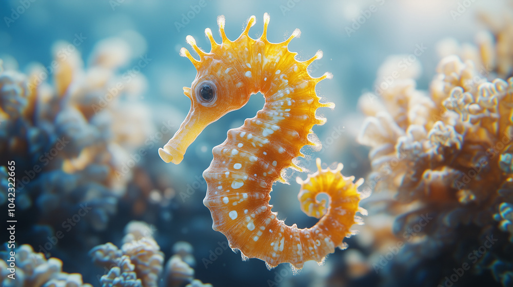 Sea horse in the ozean Sea horse in the ozean