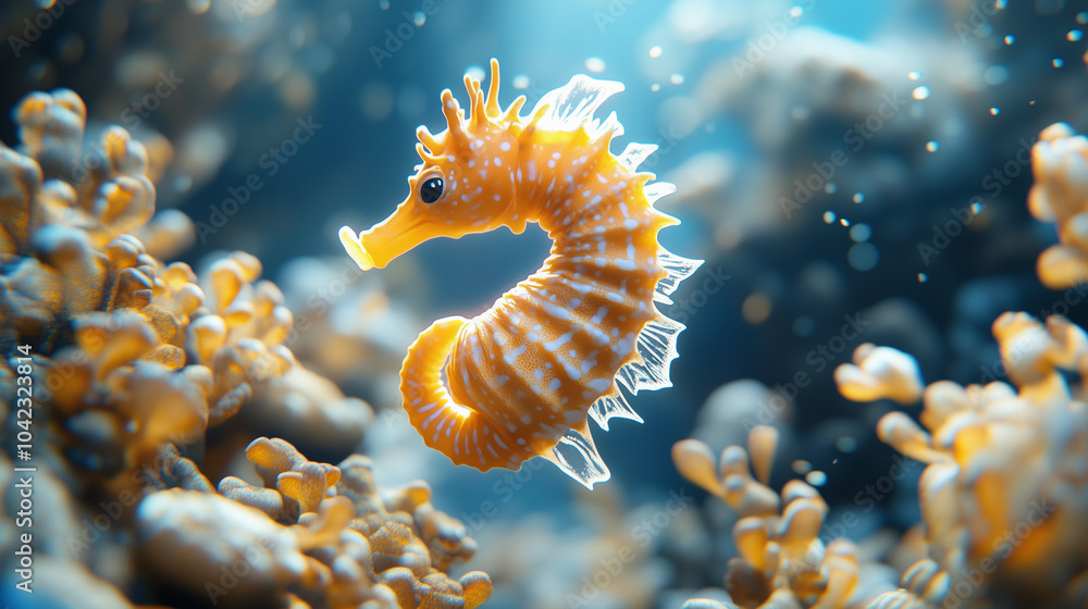 Sea horse in the ozean Sea horse in the ozean
