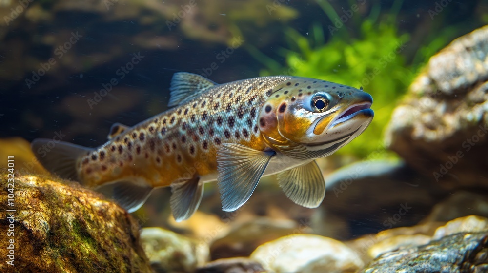 Brown Trout in Aquatic Habitat Brown Trout in Aquatic Habitat